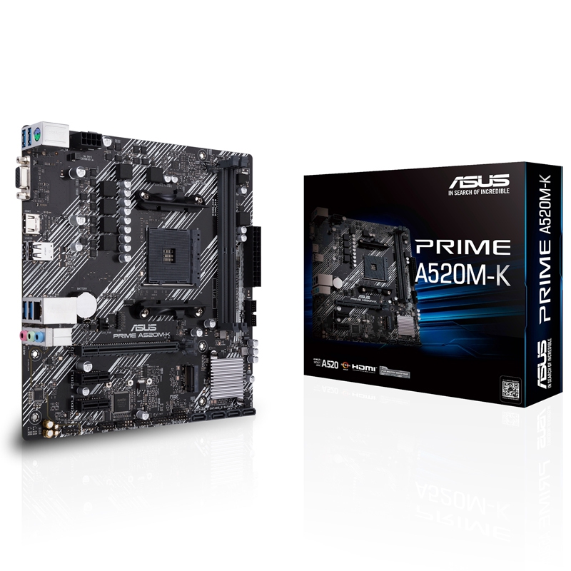华硕 PRIME A520M-K 主板 AMD A520 AM4接口